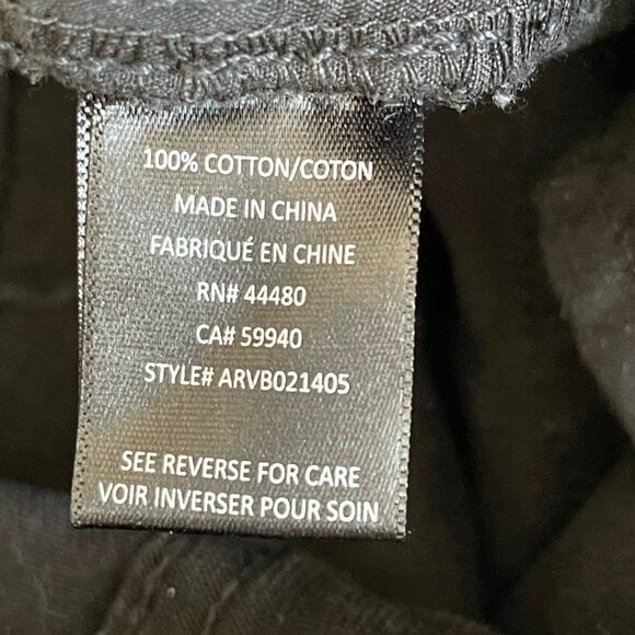 AFRM Washed Black Cyrus High Waist Ankle Ripped Destroyed Button Fly Jeans 28 - Picture 8 of 8